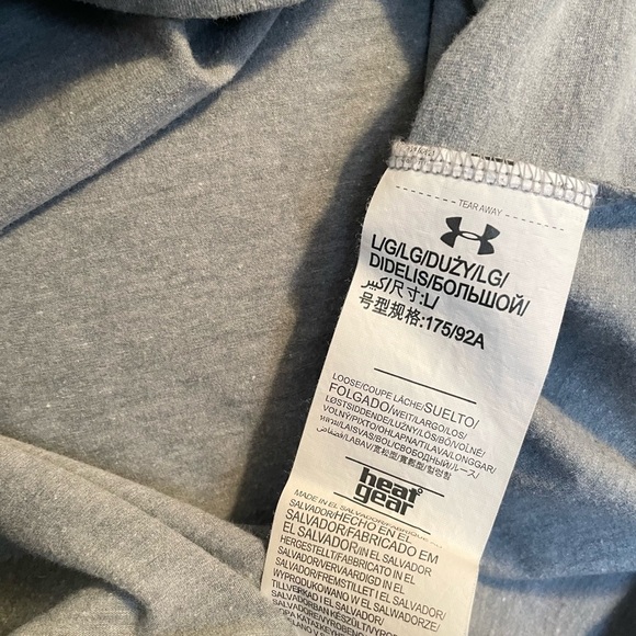 Under Armour Heat Gear Gray “Home of the Brave” Men’s Large Short Sleeve Tee - Picture 8 of 11
